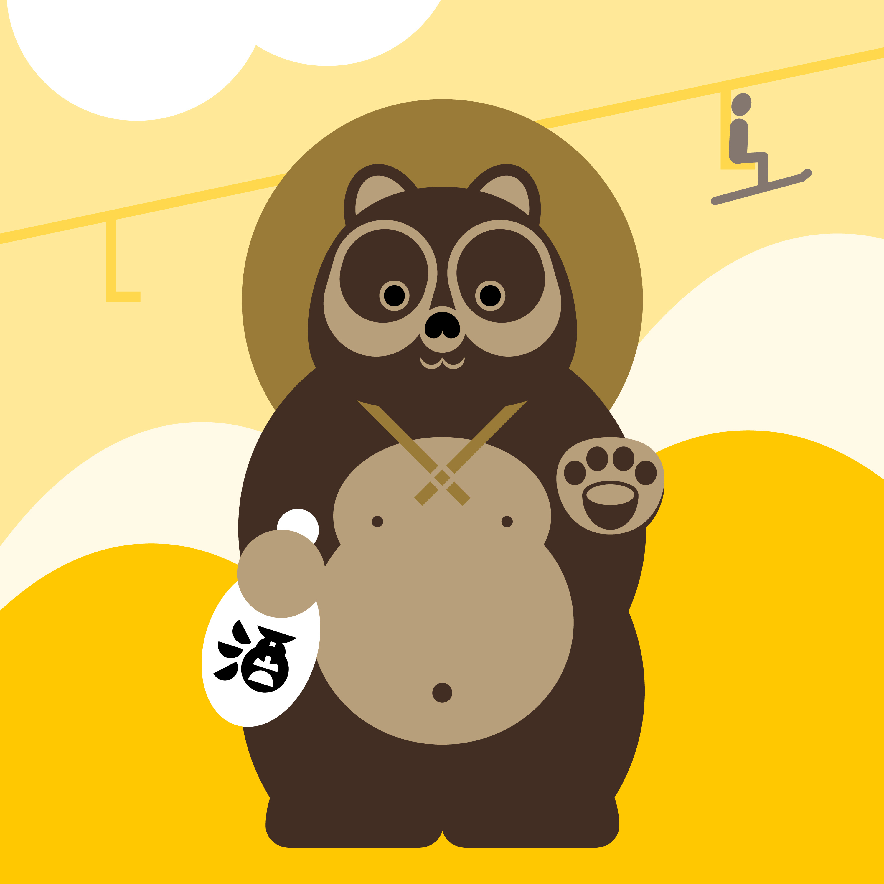 01 Niseko Tanuki POSTER FINAL RGB SQUARES SQUARE